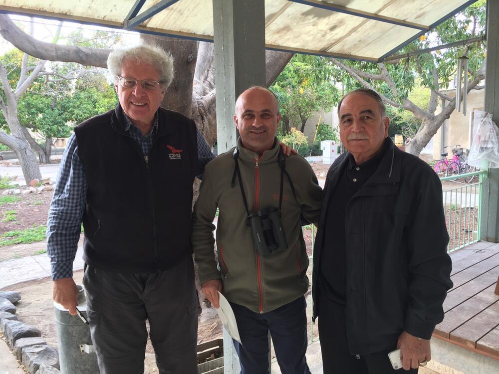 Yossi Leshem, Alexandre Roulin und General Mansour Abu Rashid