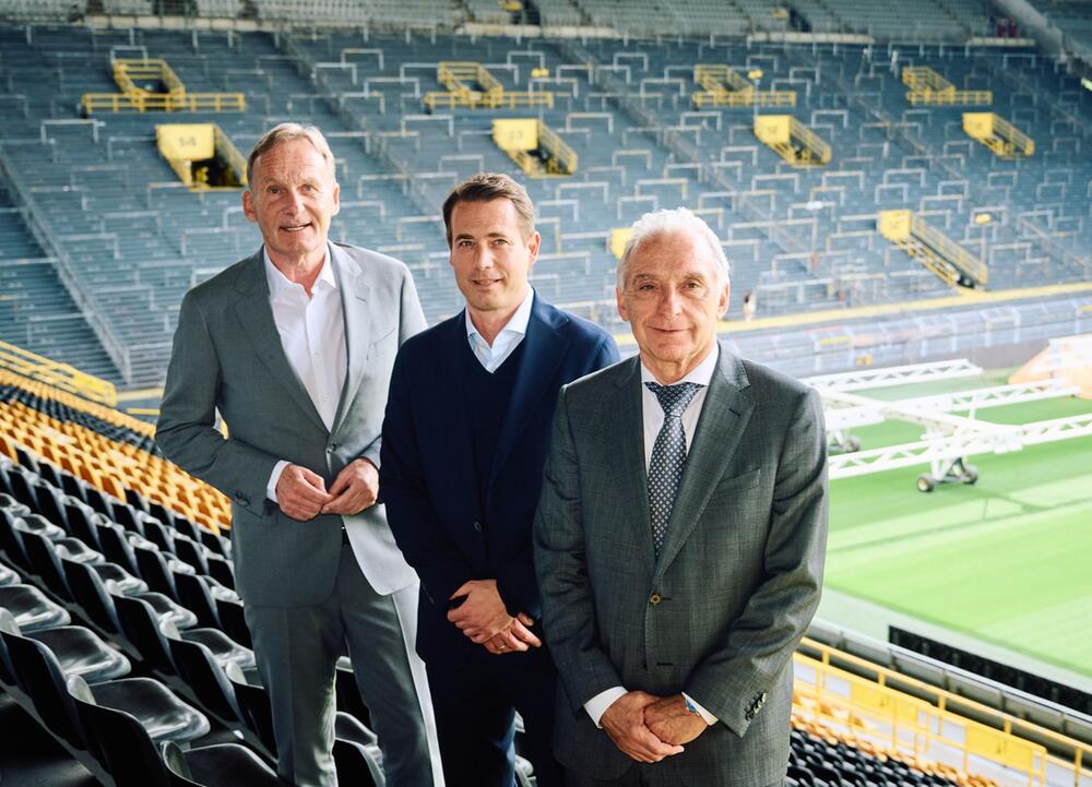 Hans-Joachim Watzke (l) und Reinhold Lunow (r)
