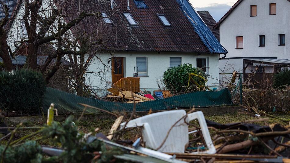 Sturmschäden am Haus