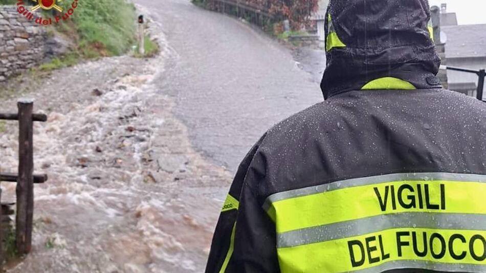 Unwetter in Norditalien