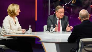 Katrin Eigendorf, Armin Laschet und Hans-Jakob Schindler.