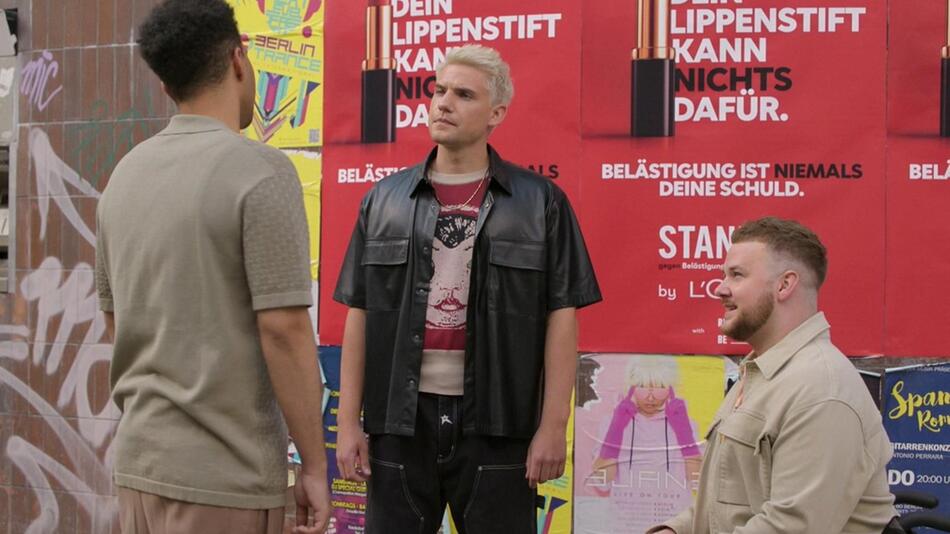 Lennart Borchert (Mitte) als Moritz Bode in "Gute Zeiten, schlechte Zeiten".
