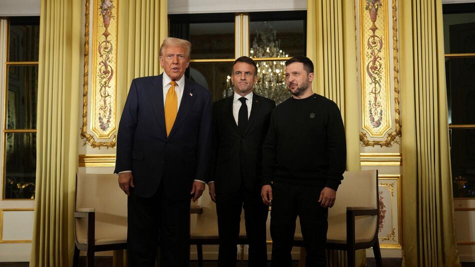 Macron empfängt Trump und Selenskyj im Élysée-Palast in Paris