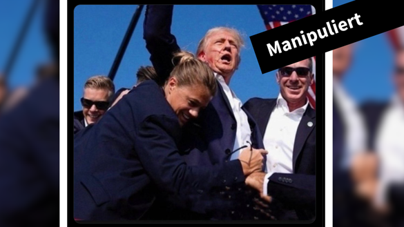 Manipuliertes Trump Foto