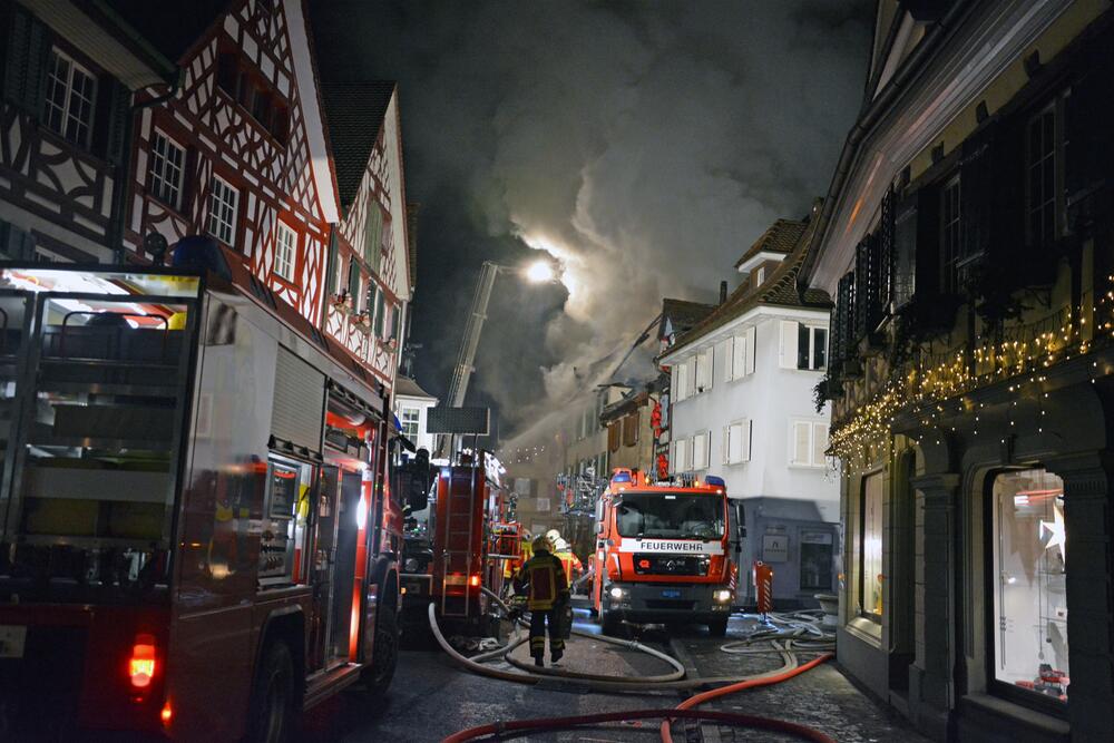 Grossbrand in der Altstadt von Steckborn TG