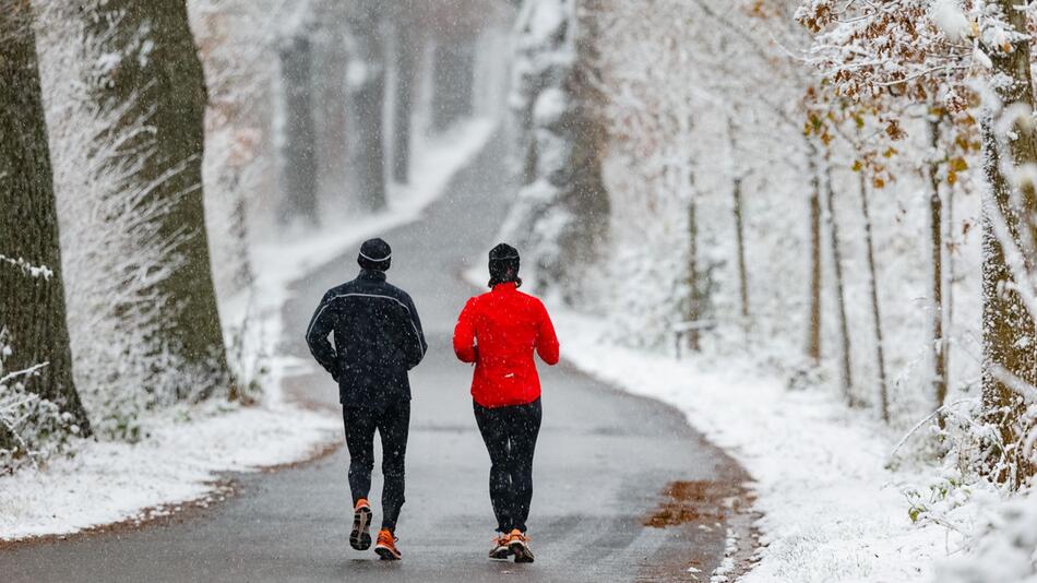 Schneefall in Schleswig-Holstein