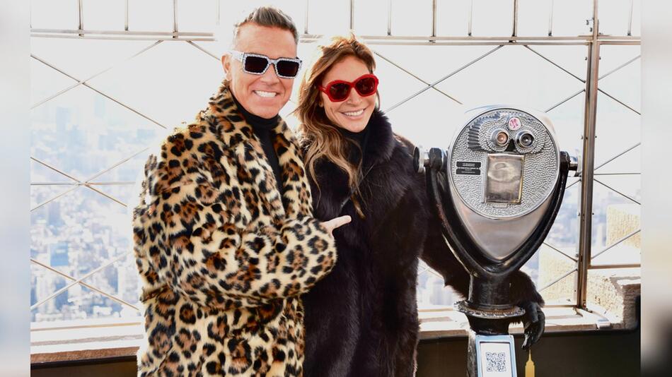 Der einst Unzähmbare und seine sanfte Dompteurin: Robbie Williams und Ayda Field.