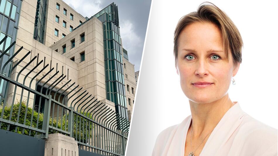 Bildkombo: MI6 Gebäude und Blaise Metreweli