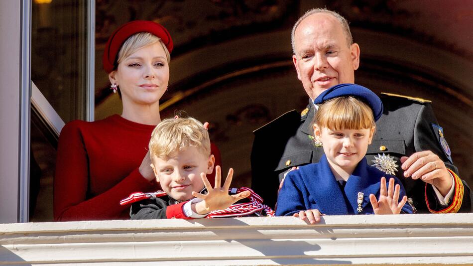 Charlène, Albert, Jacques und Gabriella von Monaco