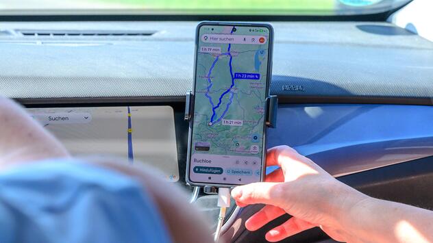 Google Maps, Handy, Navi, Autofahren