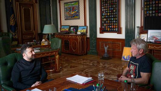 Ukraine-Krieg - Sean Penn trifft Selenskyj in Kiew