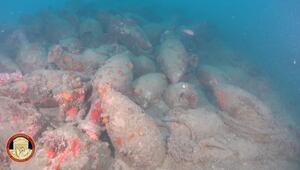 2.000 Jahre altes Schiffswrack mit Amphoren