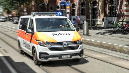 Polizeiauto in Zürich