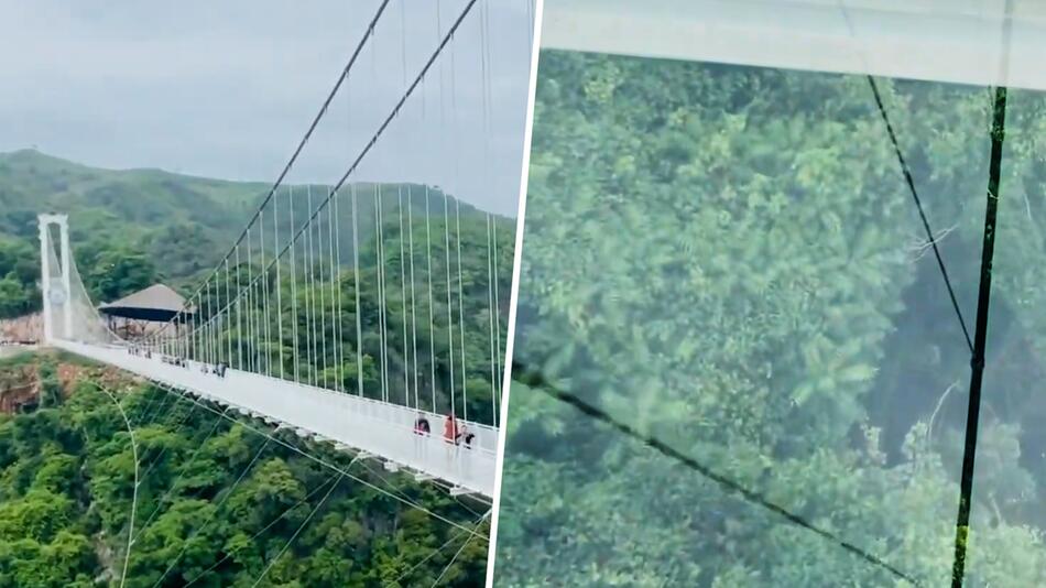 Highheels verboten: Längste Glasbrücke der Welt eröffnet