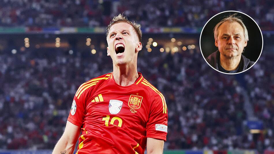 Spaniens Dani Olmo ist einer der überraschenden Stars der WM und hat vielGrund zum Jubeln