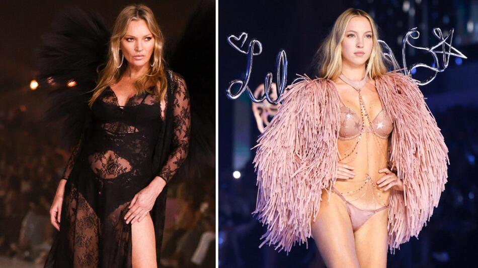 Kate Moss und ihre Tochter Lila haben ihr Victoria's-Secret-Debüt gegeben.