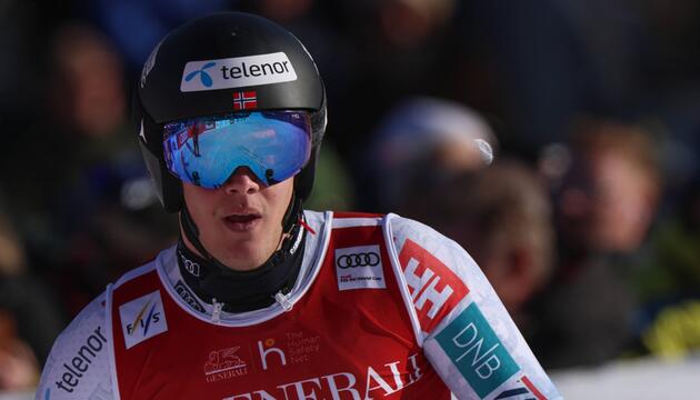 Fredrik Möller stürzte im ersten offiziellen Abfahrtstraining in Bormio. (Archivbild)