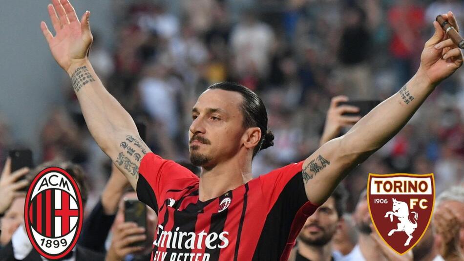 Milans schwedische Fussballlegende Zlatan Ibrahimovic spielt auch mit 41 Jahren noch