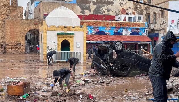 Nach Überschwemmungen in Marokko