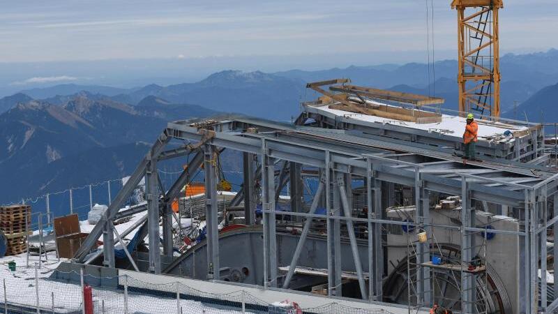 Baustelle auf der Zugspitze