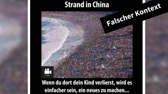 China, Strand, Bevölkerung