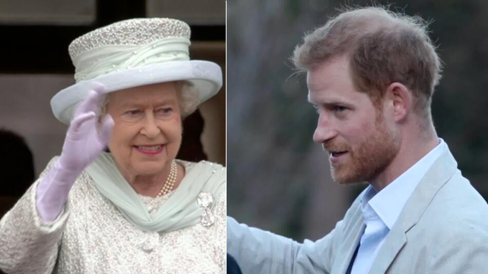 Britische Royals:
So versucht der Palast Queen Elizabeth vor Prinz Harry zu schützen