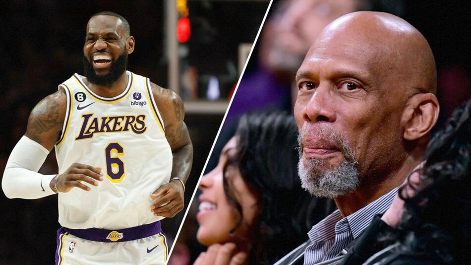 LeBron James und Kareem Abdul-Jabbar