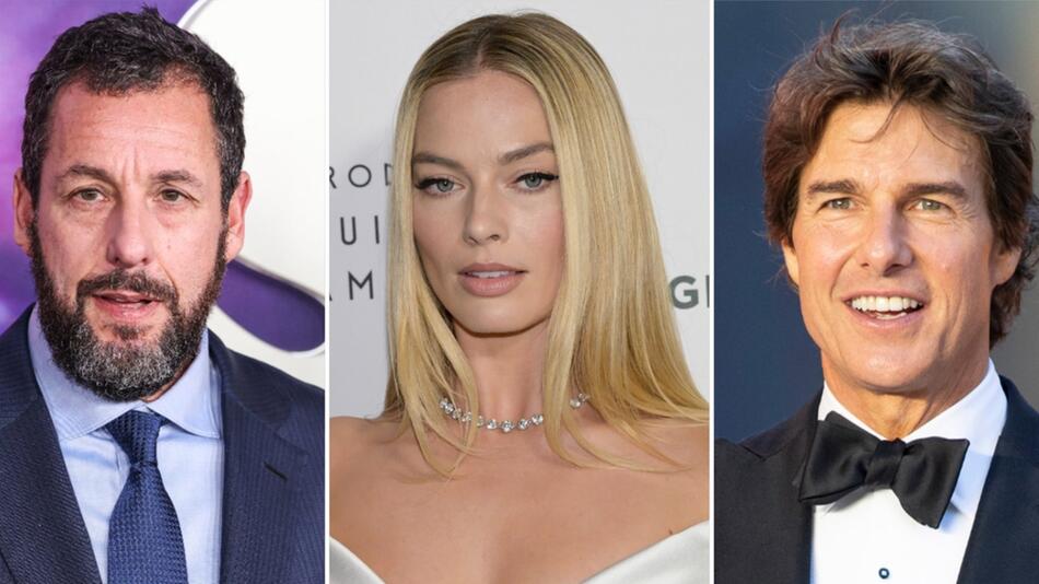 Adam Sandler, Margot Robbie und Tom Cruise gehören zu den Top-Verdienern in Hollywood.