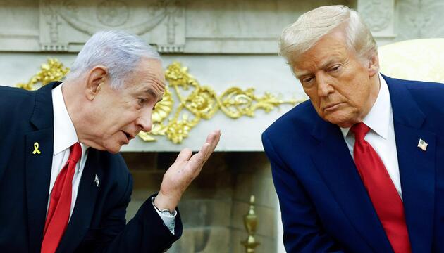 Donald Trump (r.) und Benjamin Netanjahu