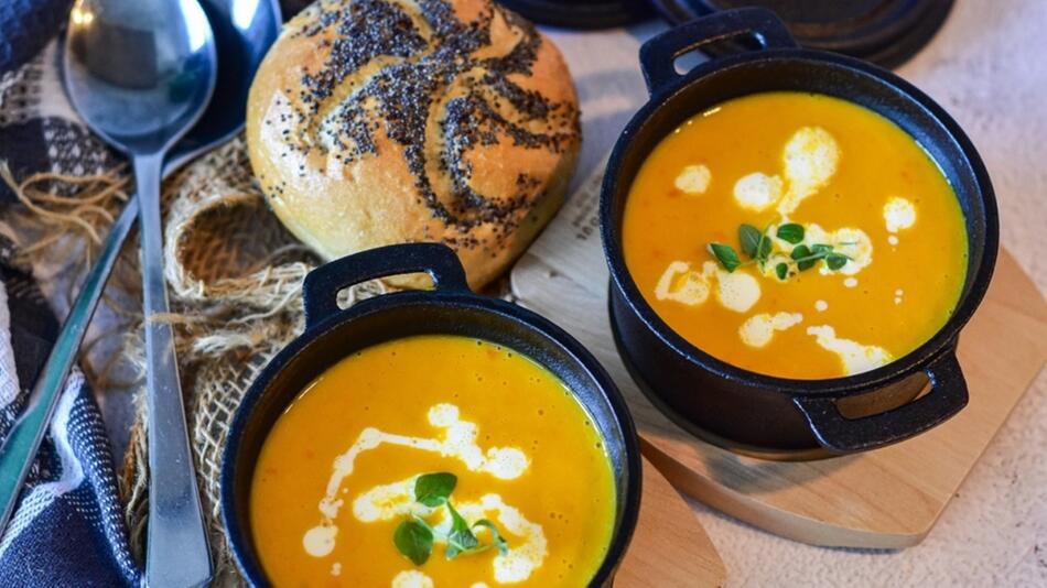 Kürbissuppe würzen