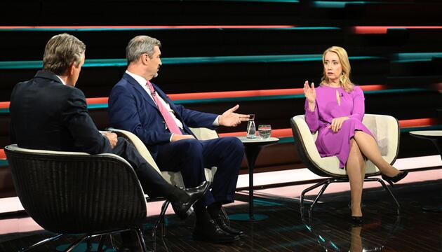 Markus Lanz, Melanie Amann, Markus Söder