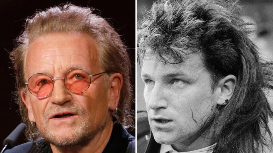 Bono hat heute eine klare Meinung zu seiner Frisur, die er 1985 trug.
