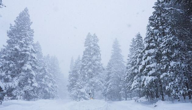 Schnee in Kalifornien