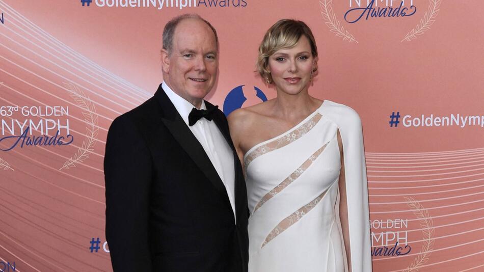 Fürst Albert und seine Ehefrau Fürstin Charlène besuchten das Monte-Carlo Television Festival.