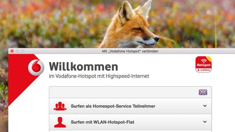 Im öffentlichen WLAN anmelden