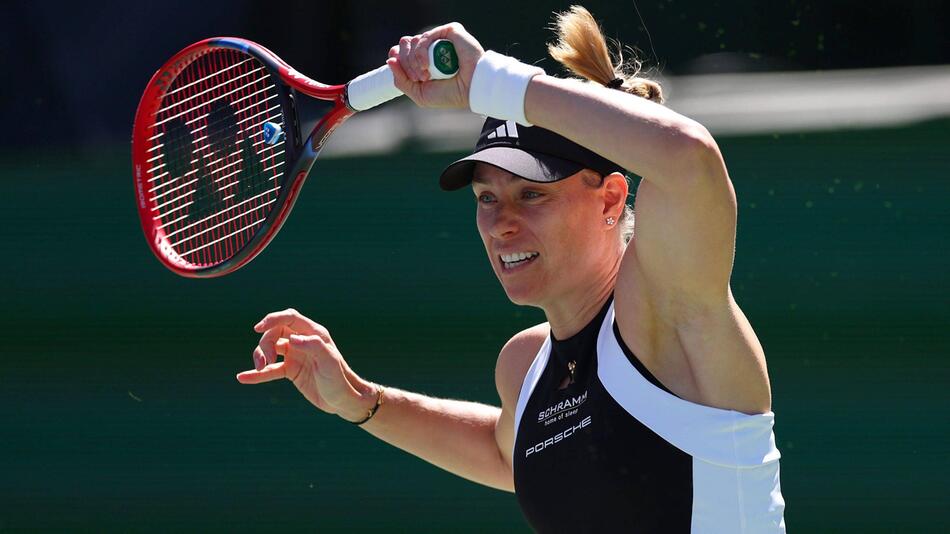 Angelique Kerber an Tag eins in Indian Wells.