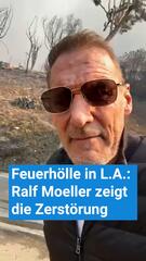 Feuerhölle in L.A.: Ralf Moeller zeigt die Zerstörung