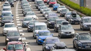 Stau auf der Autobahn