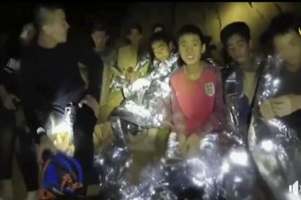 Rettung der vermissten Fussballmannschaft in Thailand