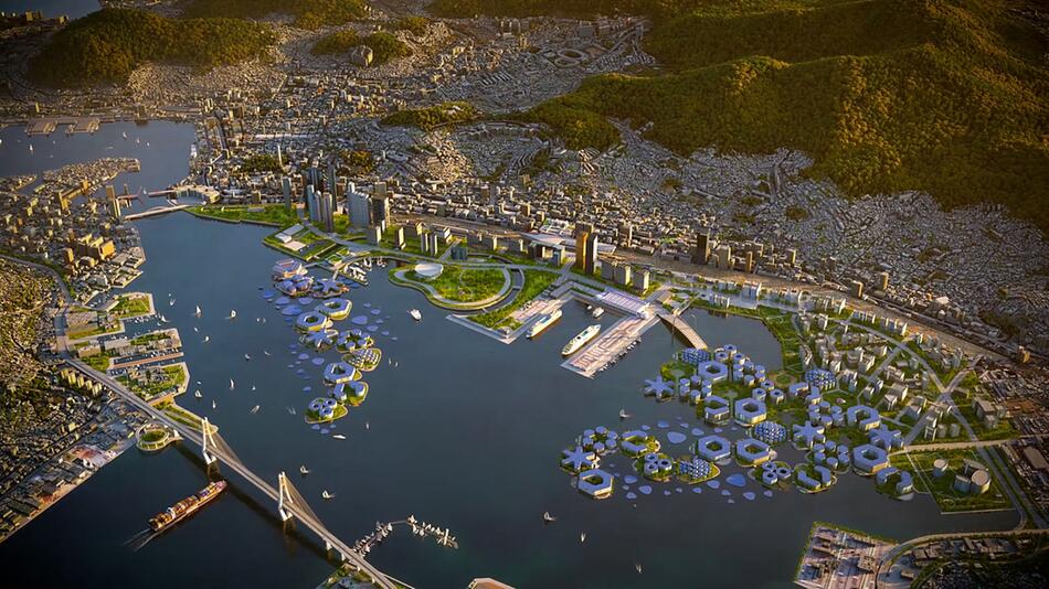 Klimawandel: Erste schwimmende Kleinstadt soll in Südkorea entstehen