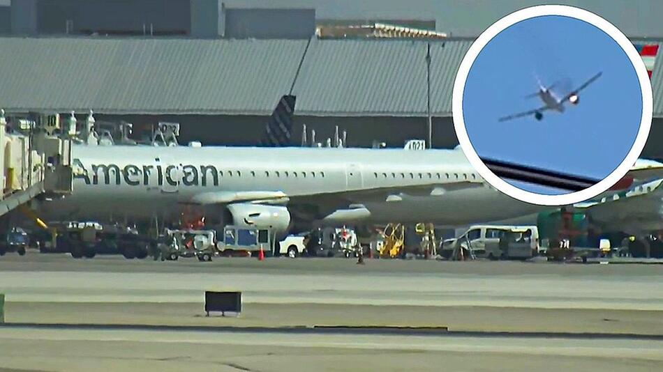 Flammen schiessen aus Triebwerk: Airbus muss in Las Vegas notlanden