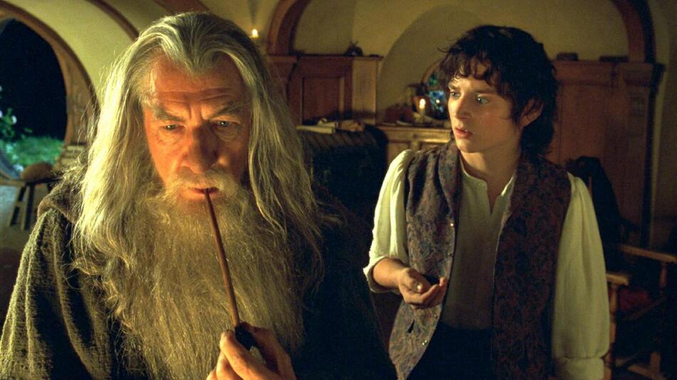 Ian McKellen und Elijah Wood in Herr der Ringe