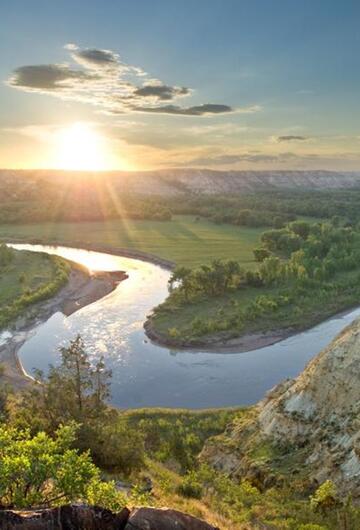 Landschaftspanorama in North Dakota