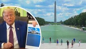Grün statt Blau: Trumps neuer Reflecting Pool von Algen befallen