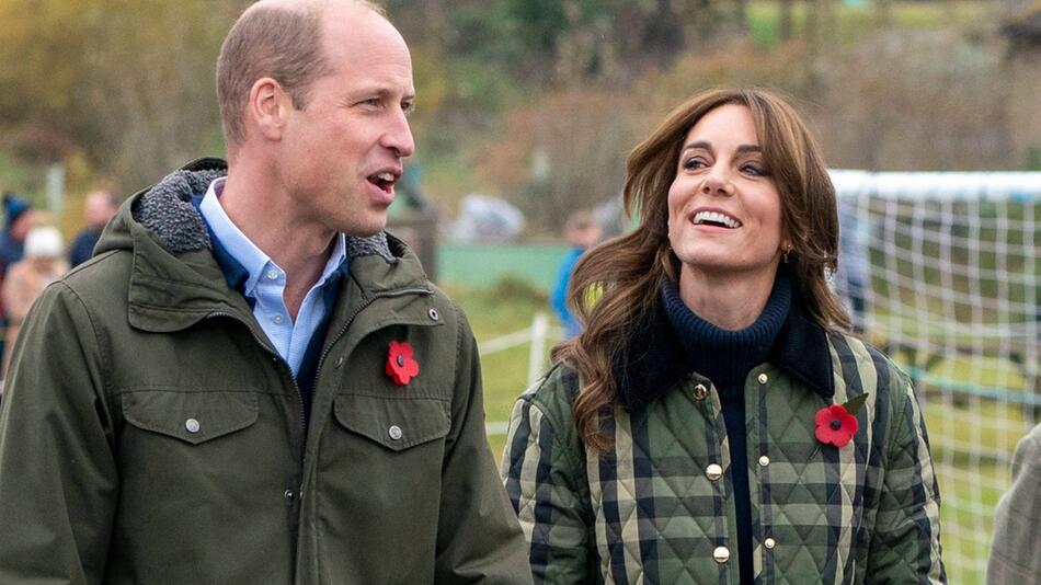 Prinz William und Prinzessin Kate im vergangenen Jahr in Schottland.