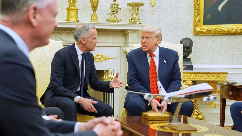 Kanadas Premierminister Mark Carney trifft US-Präsident Trump