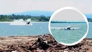 Mit 15 Menschen an Bord: Flugzeug endet kurz nach Start im Meer