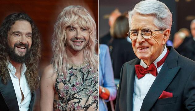 Tom (li.) und Bill Kaulitz übernehmen am 5. Dezember bei "Wetten, dass..?" und Frank Elstner ...