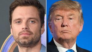 Sebastian Stan (l.) attackiert Donald Trump.