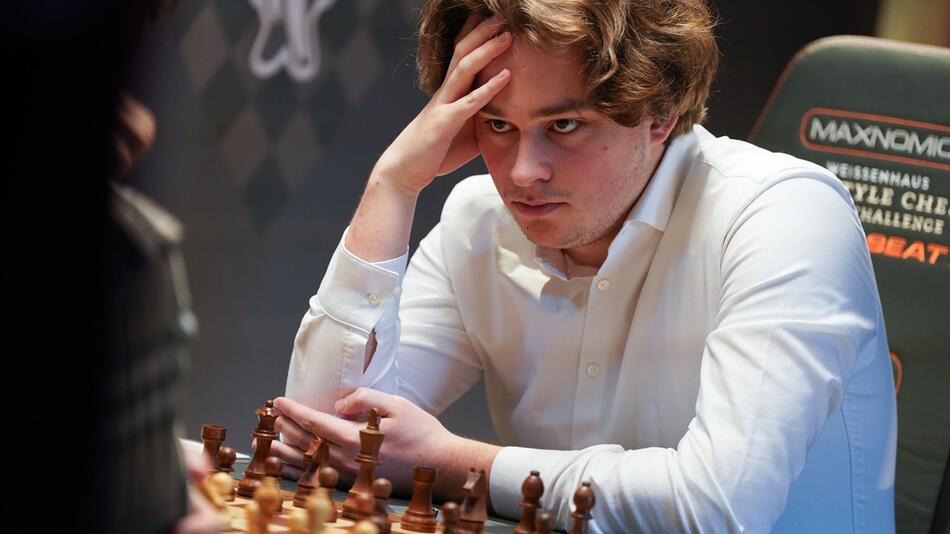 Vincent Keymer bei der Freestyle Chess G.O.A.T. Challenge